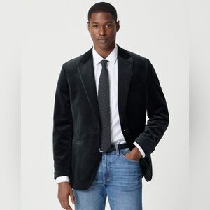 J. Crew Men’s Ludlow Black Velvet Blazer